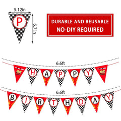 Derzhssg racing theme party supplies banner ready for quick decorating