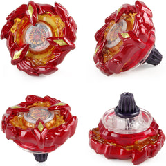 Desamvap deluxe Beyblade pack laid out for ready-to-battle play.