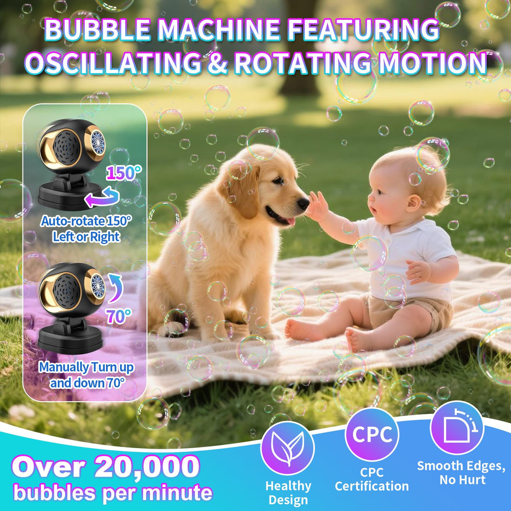 Deserthome bubble machine complete set included for quick party prep.