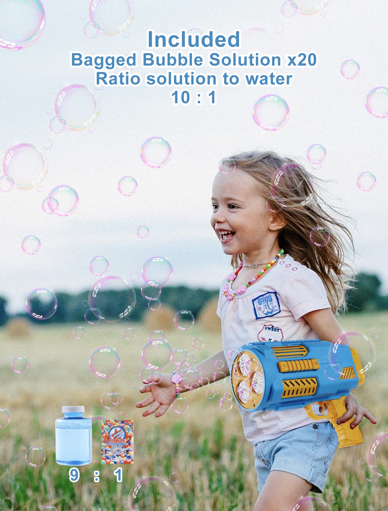 Deserthome easy-to-use bubble shooter for quick setup and refill.