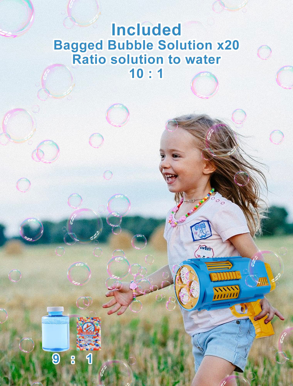 Deserthome easy-to-use bubble shooter for quick setup and refill.