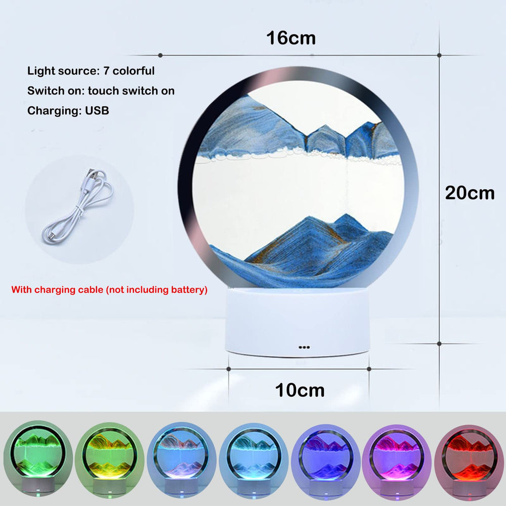 Desniltol remote-control LED lamp offers 16 colors for mood-enhancing lighting.