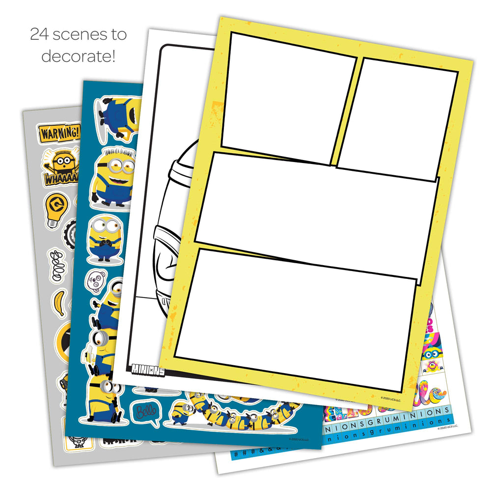 Despicable Me Rise of Gru sticker sheets for interactive play
