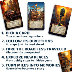 Destination Unknown couple road trip enjoyment with shared surprises and laughs