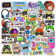 DETICKERS gamer stickers for water bottles with bold designs for kids and teens.