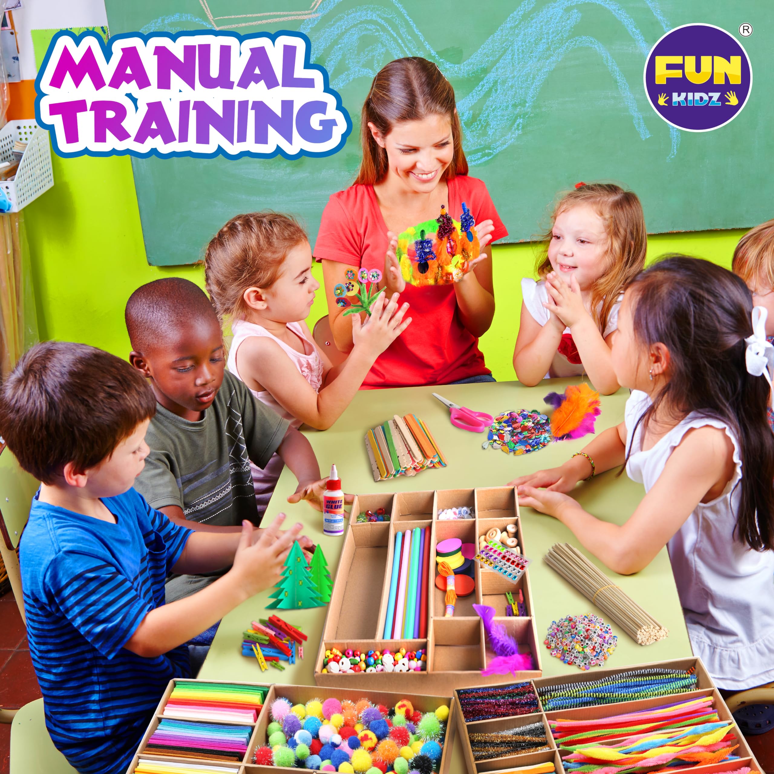DEVELOP BY PLAY 1,600+ craft pieces fuel limitless kid-crafted stories.