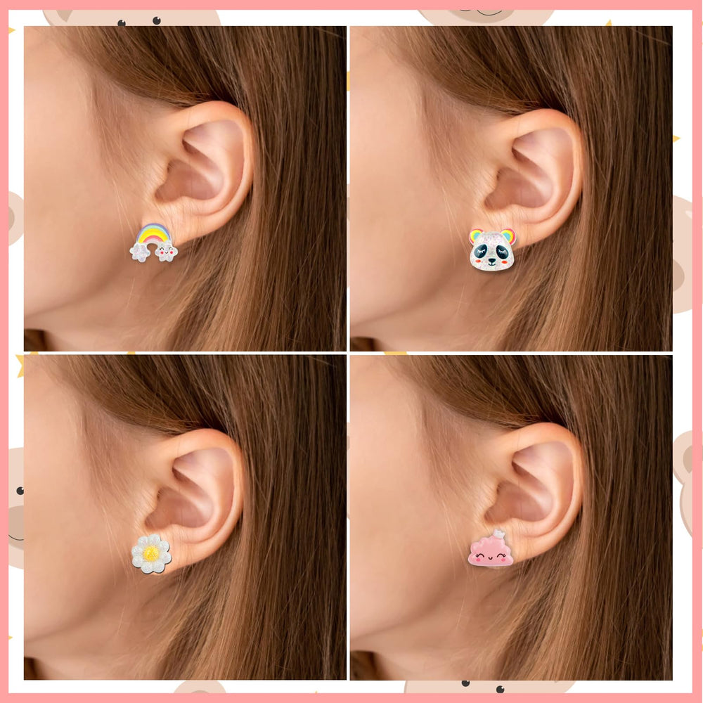 DEVIENG clip-on seashell earrings, cute accessory without piercing.