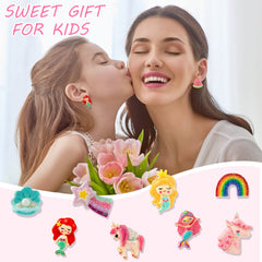 DEVIENG bear clip-on earrings, cute character with secure comfort.