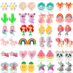 DEVIENG clip-on earrings crown design, soft fit for little ears and easy on/off.