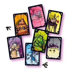 Discard pile showing card abilities and risks in action.