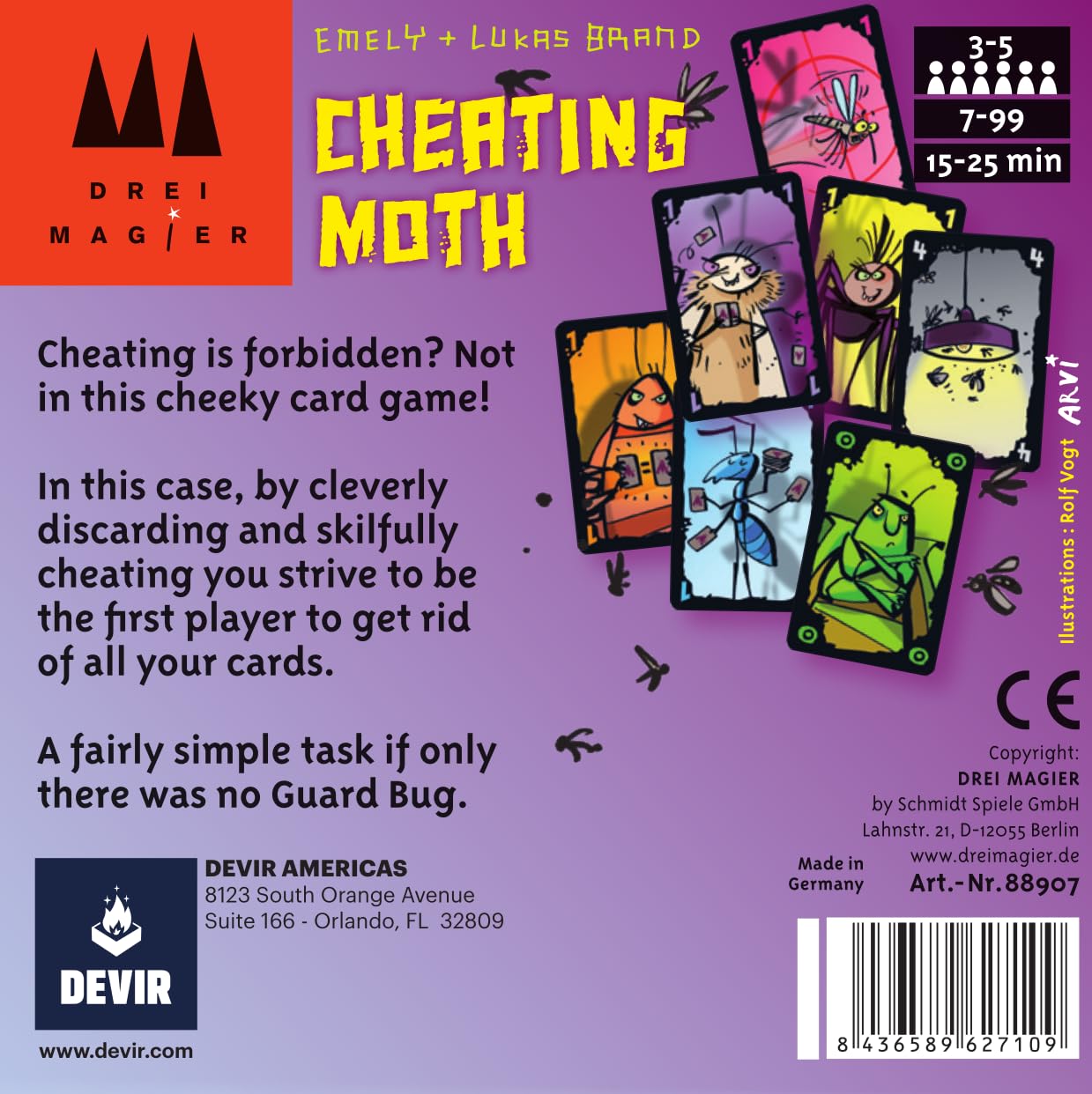 Family game night with Devir Cheating Moth boosts social fun.