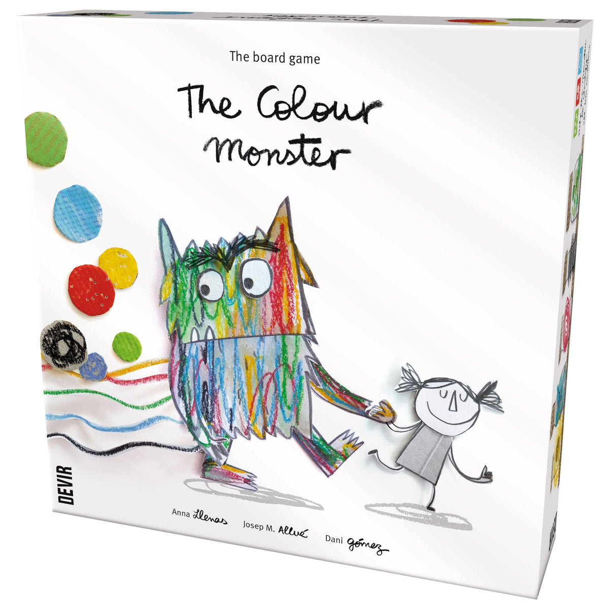 Devir Color Monster game cover shows vibrant artwork for family play.