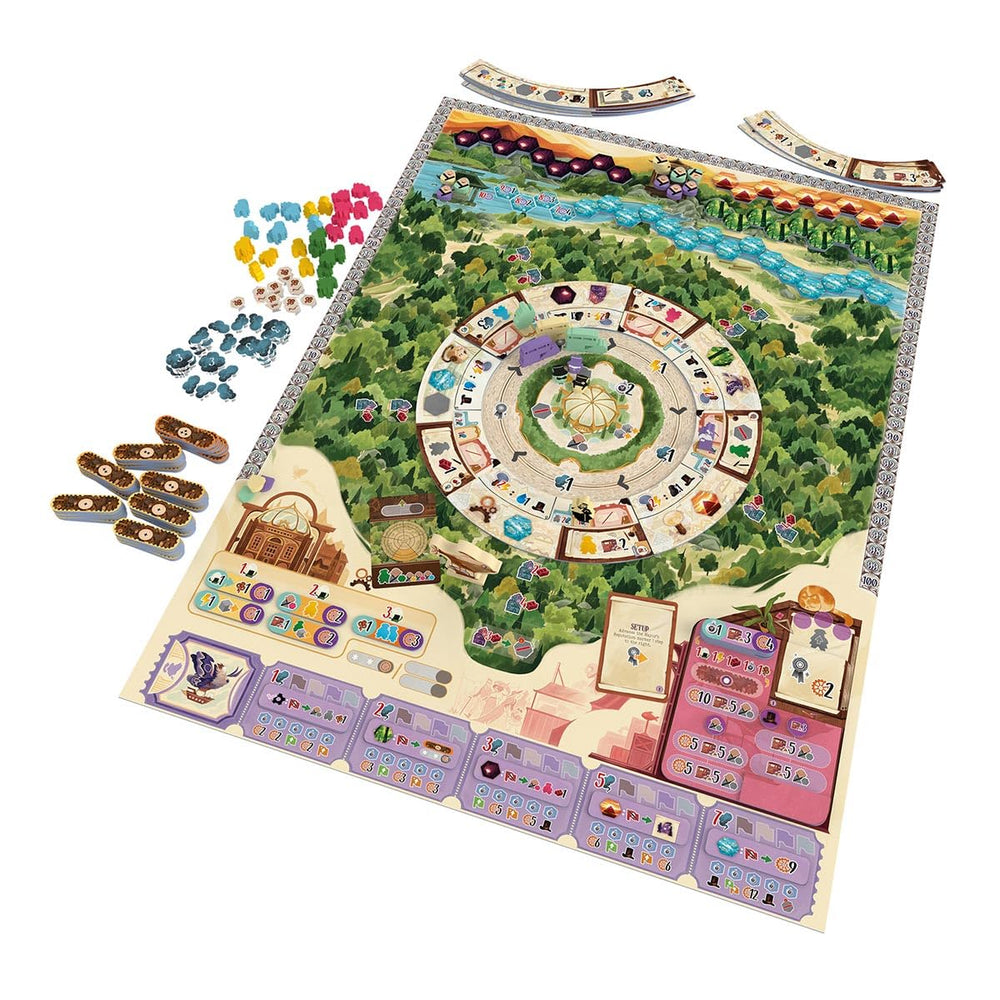 Devir Daitoshi board and pieces illustrate city growth and resource management