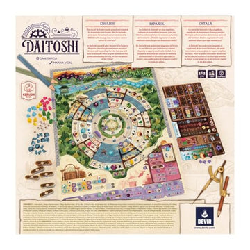 Devir Daitoshi steam mechanisms and components support engine-building and thoughtful play