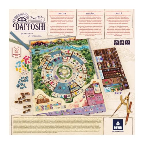 Devir Daitoshi steam mechanisms and components support engine-building and thoughtful play