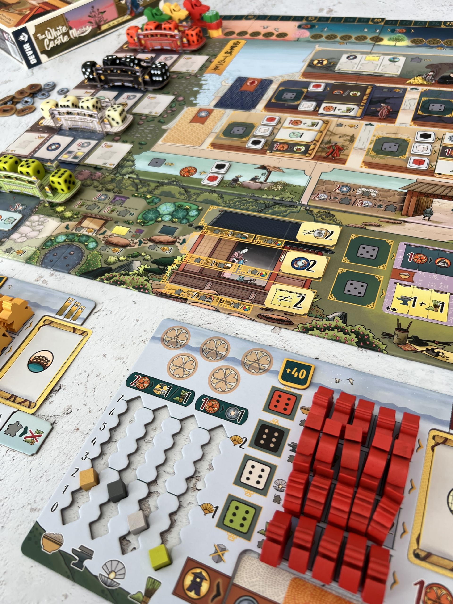 Devir The White Castle Matcha expansion variable setup boosts replayability