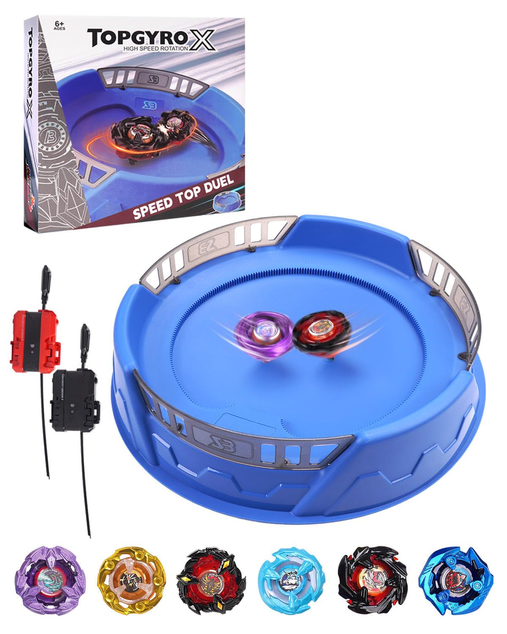 DEZAWRTY X Stadium with X-acceleration rail boosts speed during clashes