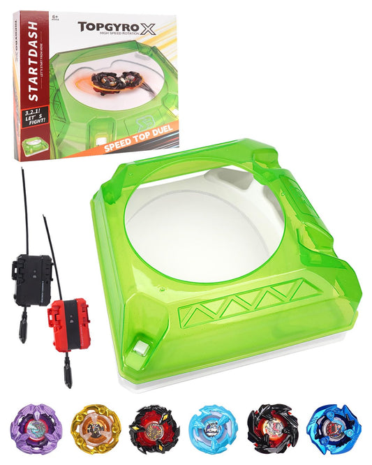 DEZAWRTY X Stadium front view shows a durable arena for high-energy battles.