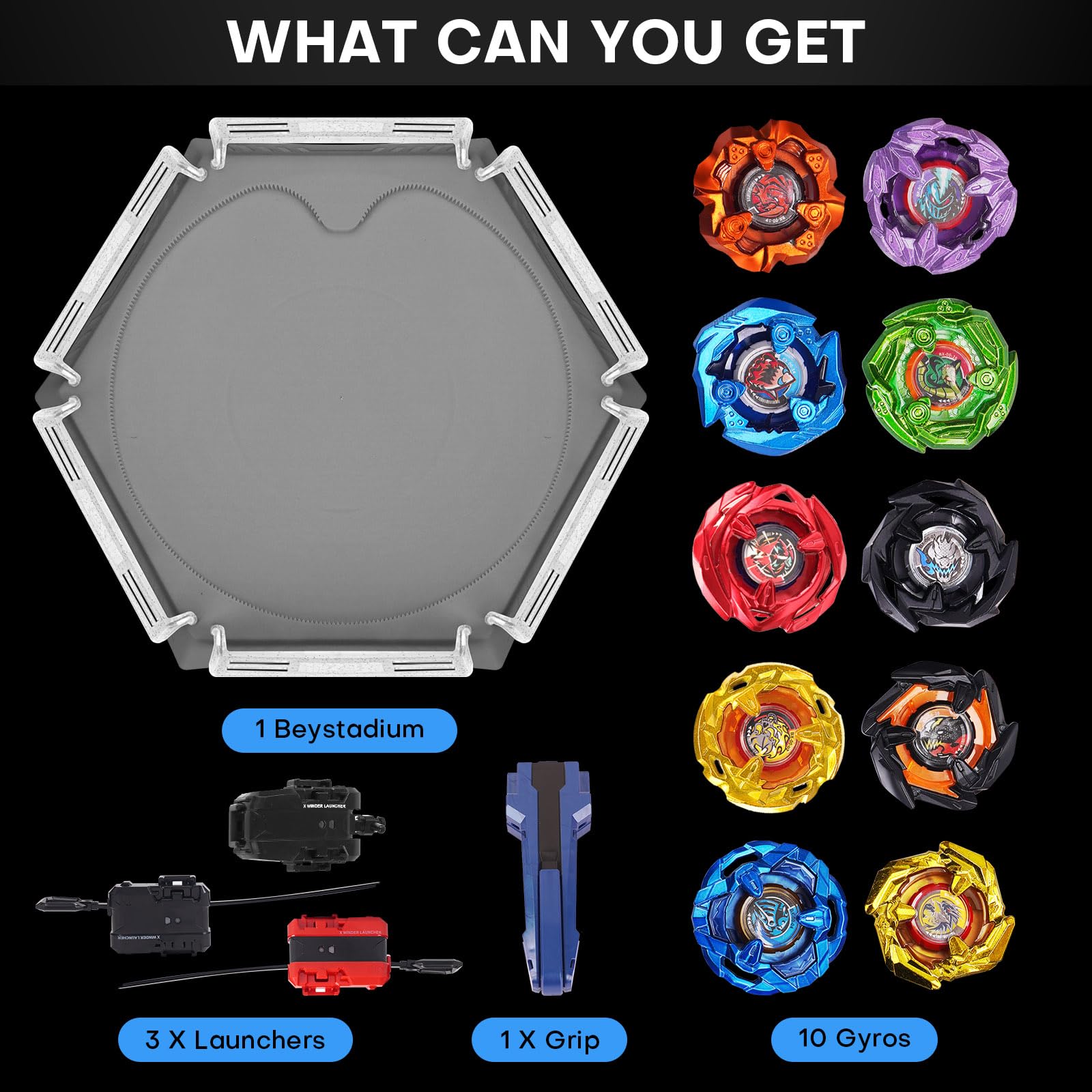 DEZAWRTY Gyro X launchers enable quick launches for dynamic duels.