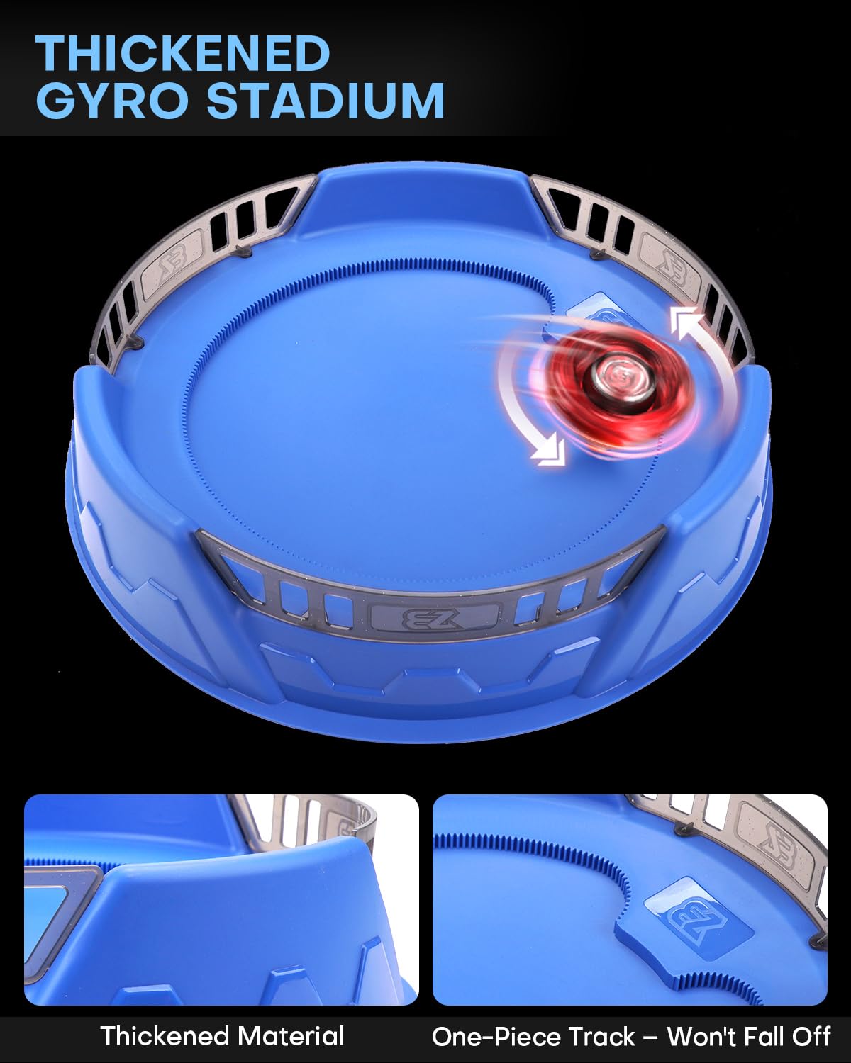 DEZAWRTY X Stadium Battle Set six-right-spin tops deliver reliable spin and action