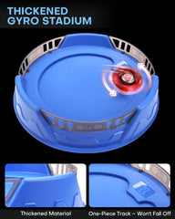 DEZAWRTY X Stadium Battle Set six-right-spin tops deliver reliable spin and action