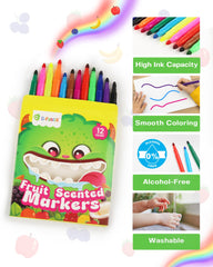 D-FantiX color variety 12 bold colors ideal for posters and coloring books