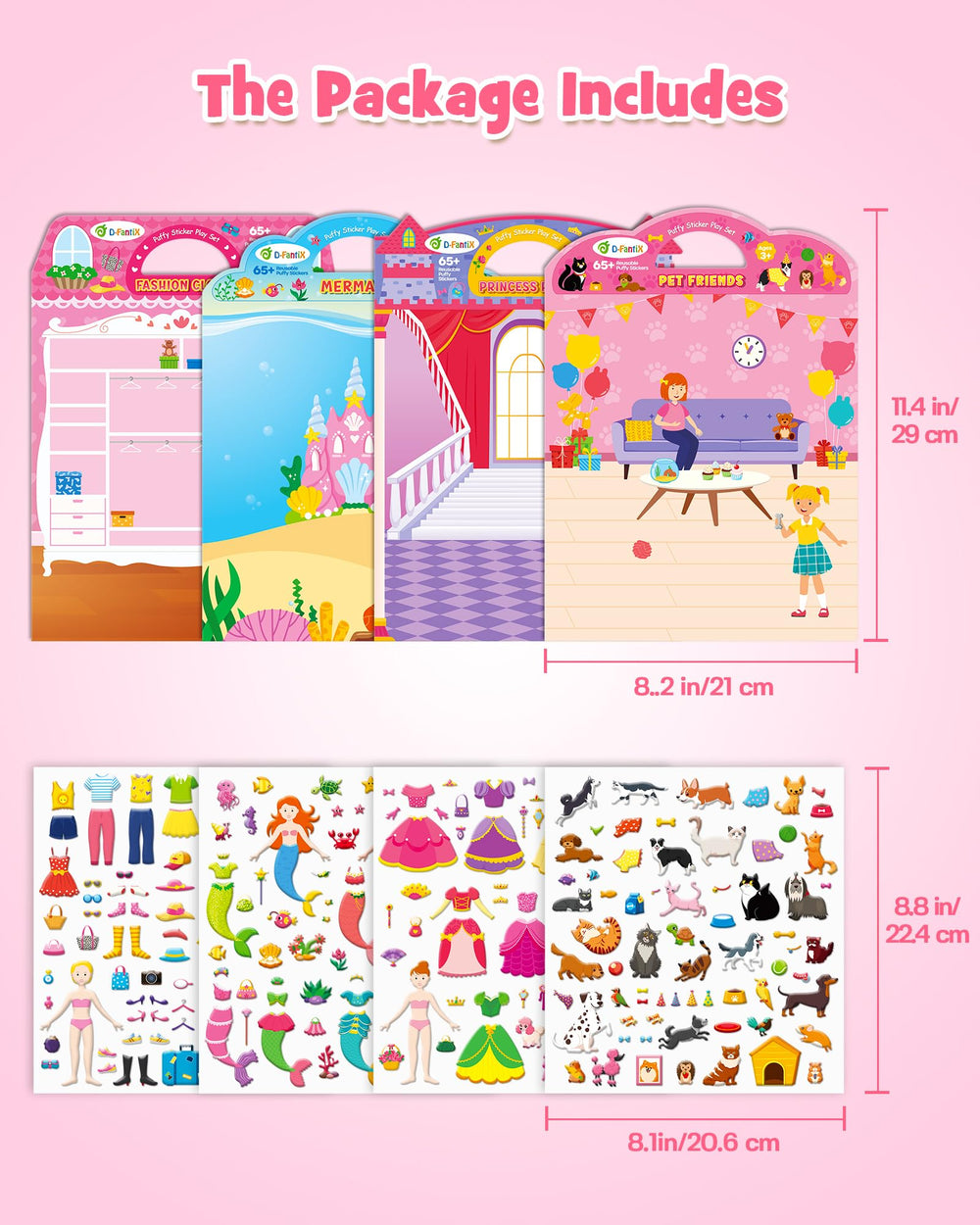 D-FantiX creative sticker scenes inspire storytelling at home or school