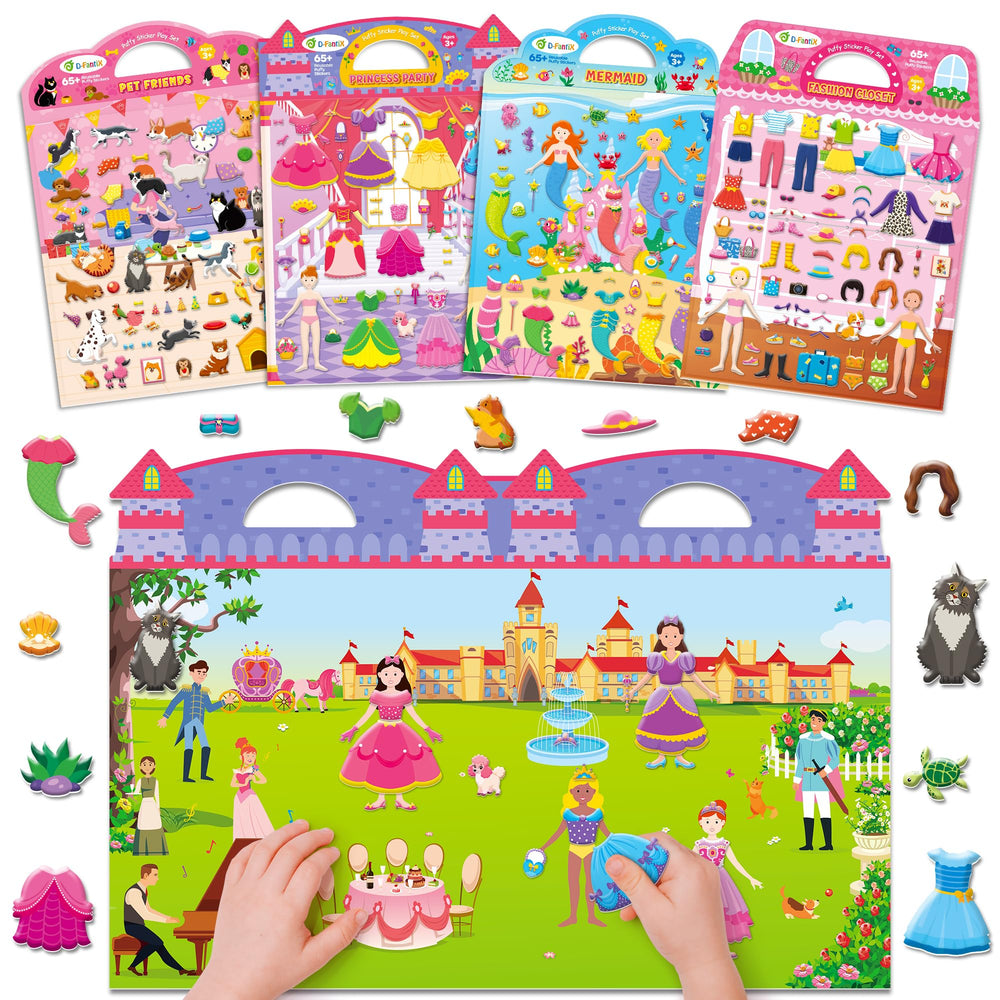 D-FantiX Puffy stickers for fashion dress-up spark imaginative play