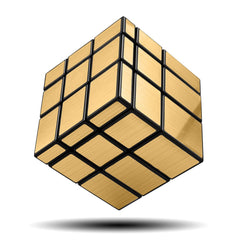 D-FantiX Shengshou Mirror Cube gold side view, ideal for skill practice.