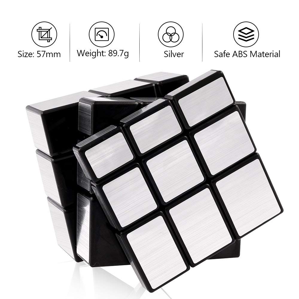 D-FantiX Shengshou mirror cube 57mm side view shows stability and smooth turns
