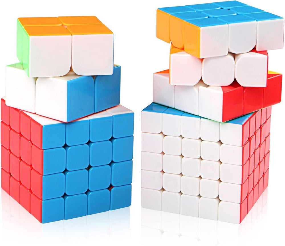 Gift box open interior showing packed cubes and carrying handle
