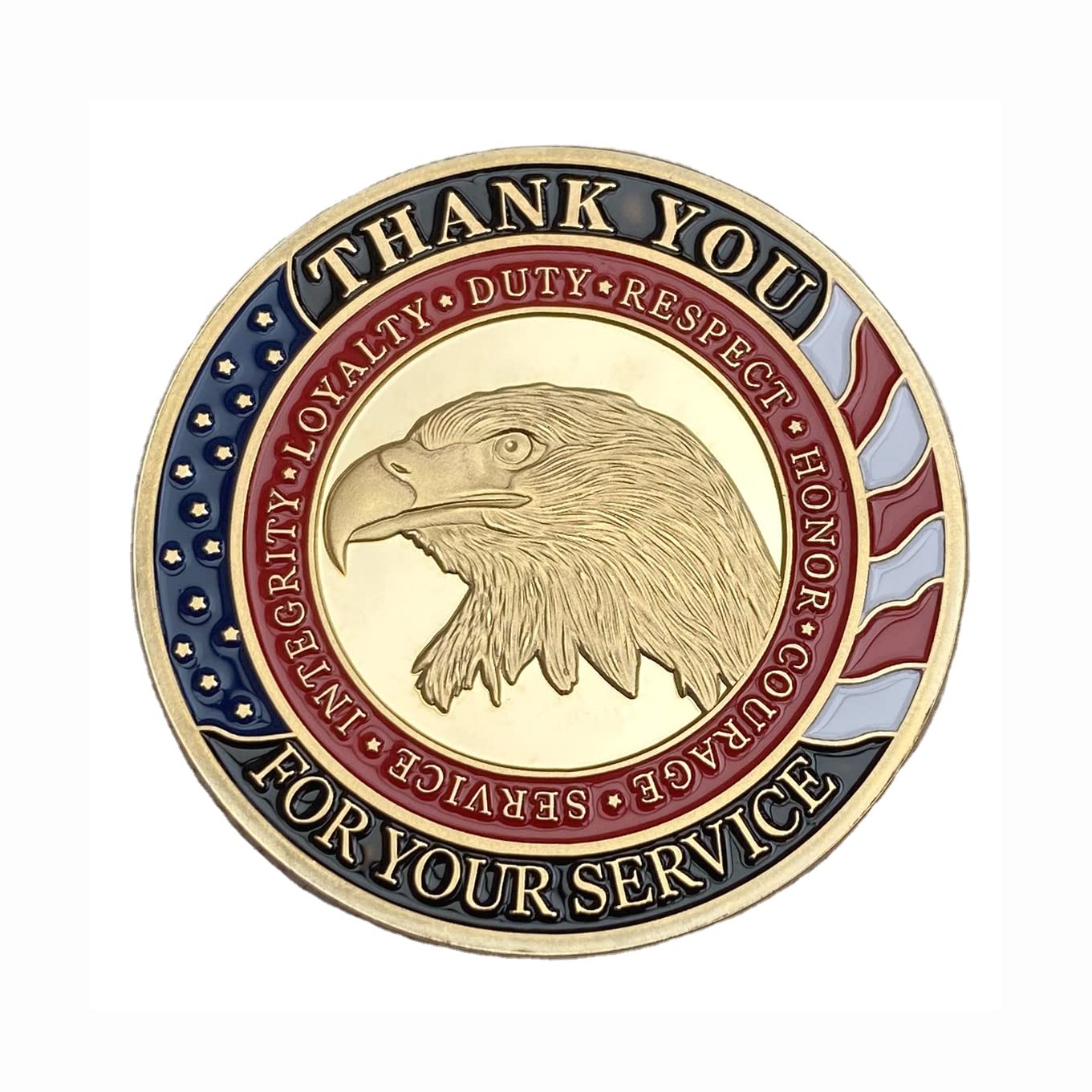 DFFDFF Army Navy Air Force Marines Coast Guard coin celebrates every branch.