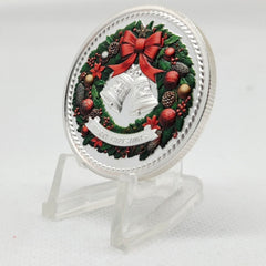 DFFDFF Backside features a Christmas bell for seasonal symbolism.