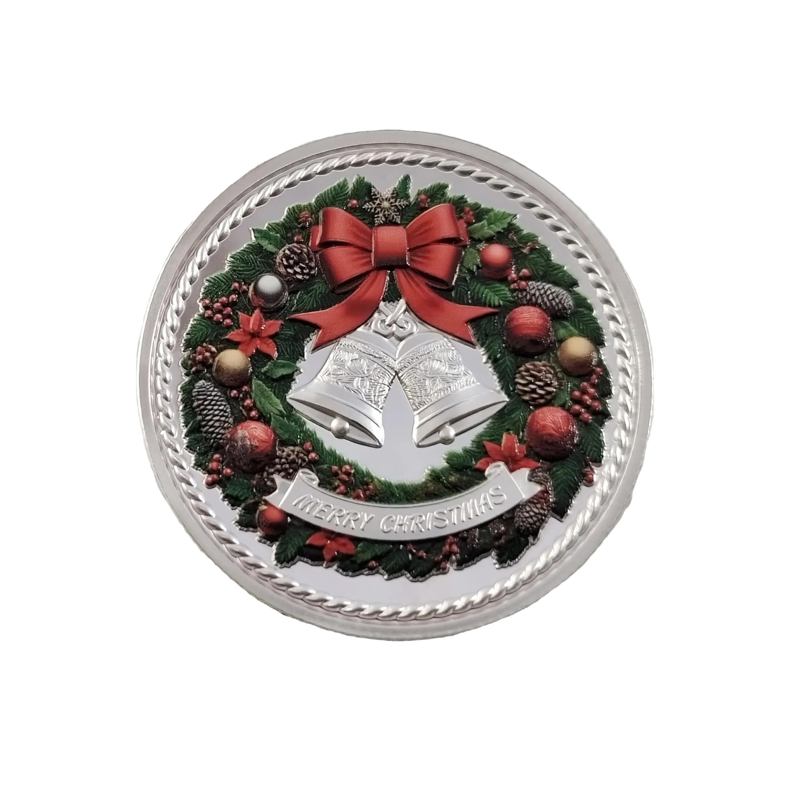 DFFDFF Coin diameter 1.57 inches for a noticeable keepsake.