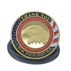 DFFDFF Coin in clear pouch protection keeps your keepsake safe.