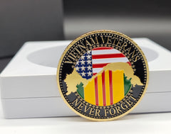 DFFDFF time was served time to honor design coin close-up