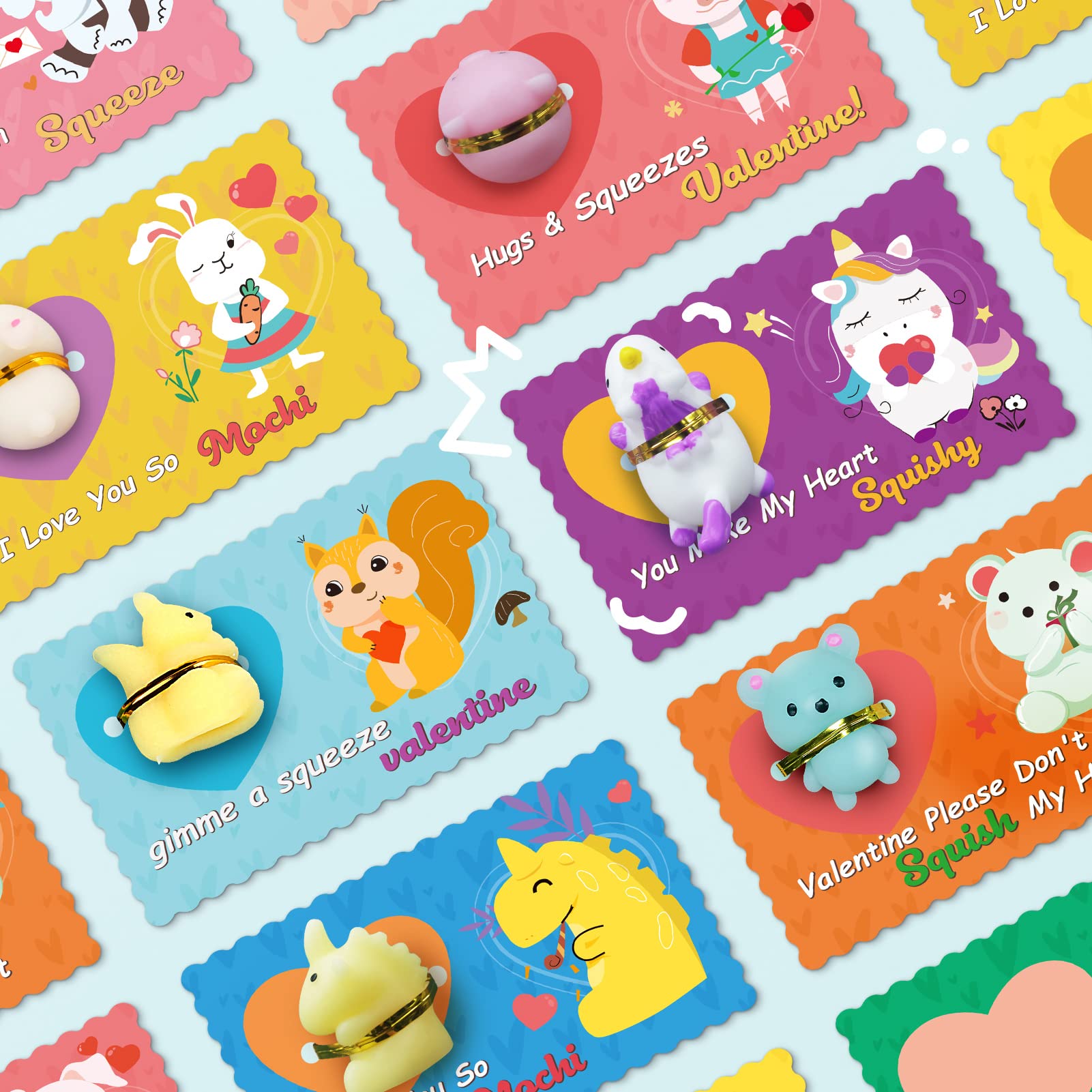 DG-Direct mochi squishy toys close-up highlighting safe, soft rubber texture for tactile play