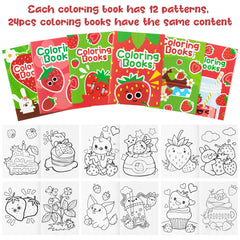 DGjianfei doodle and color pages with strawberry theme inspire seasonal color play and creativity.