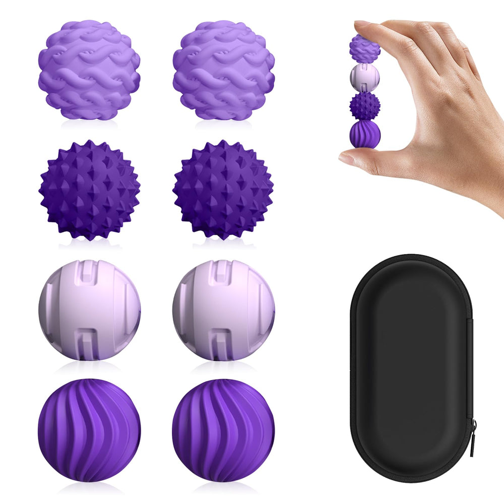 DGMDGS purple silicone magnetic fidget ball for portable stress relief and focus.