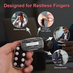 D.G.PLAYER fidget slider features CNC engraving for finger-friendly texture.