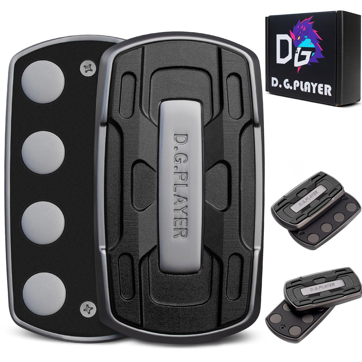 D.G.PLAYER fidget slider with metal sensory surface for focused work.