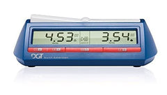 DGT clock in action during a friendly match supports smooth time control
