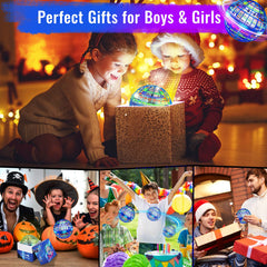 Dhapy Flying Orb Ball in blue inspires kinetic play and family bonding.