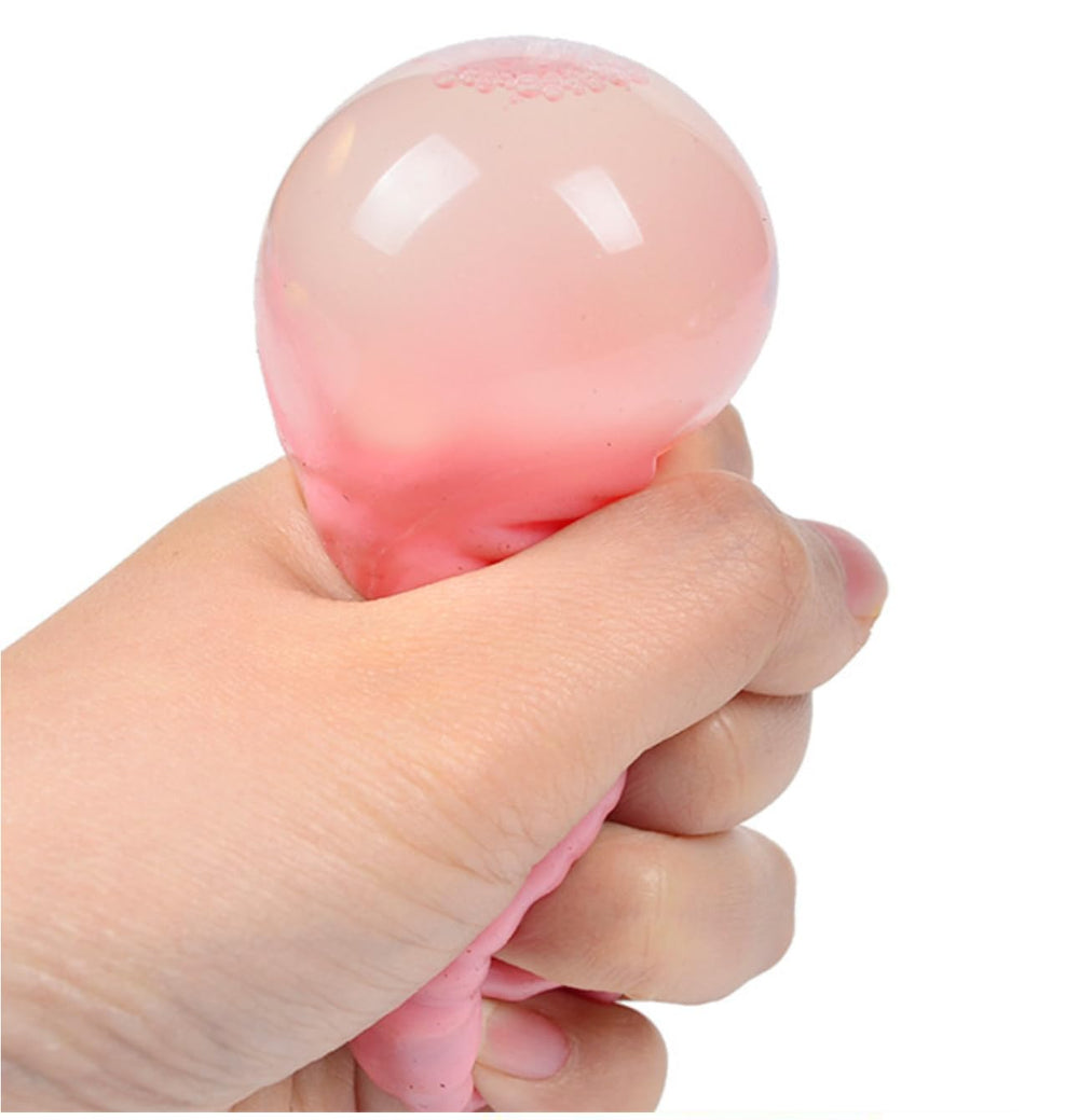 Dhjrefhhd teal brain stress-relief prop provides satisfying squeeze at work.