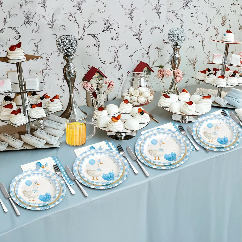 Dhnvcud party setup image emphasizes easy disposal after celebrations.