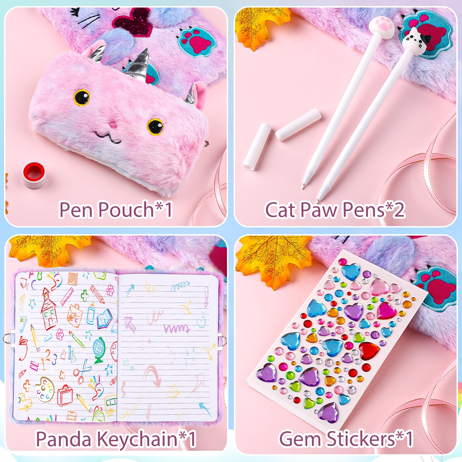 DHQH Cat Diary notebook has 160 lined pages for plans and memories