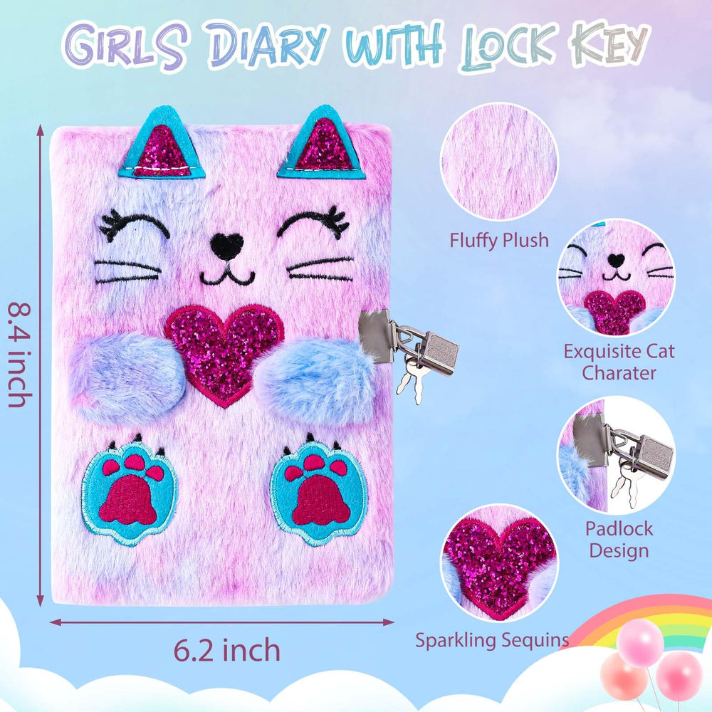 DHQH Cat Diary pen pouch with accessories keeps writing essentials organized