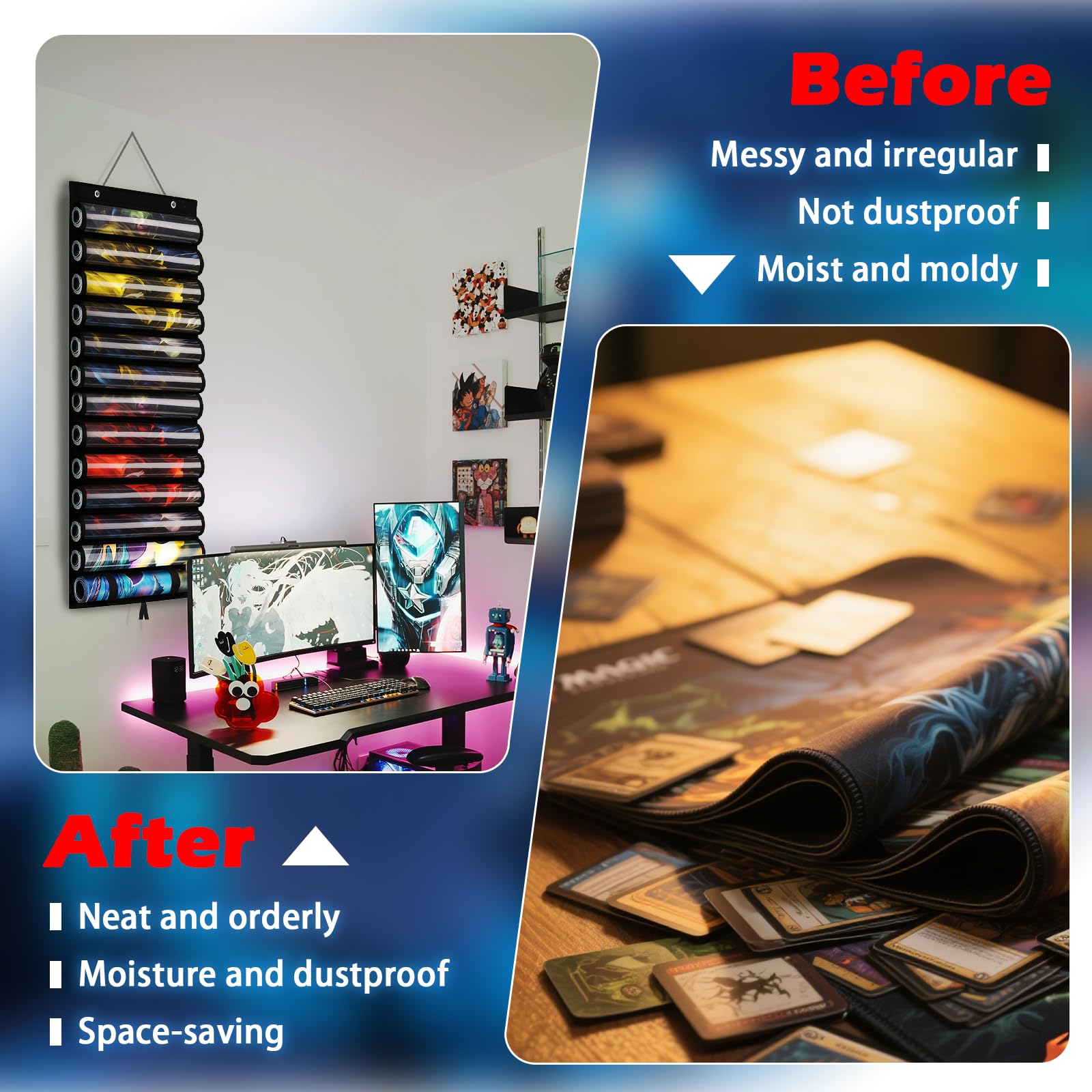 DHRRDE Playmat Tube roll-up design for easy, compact storage.