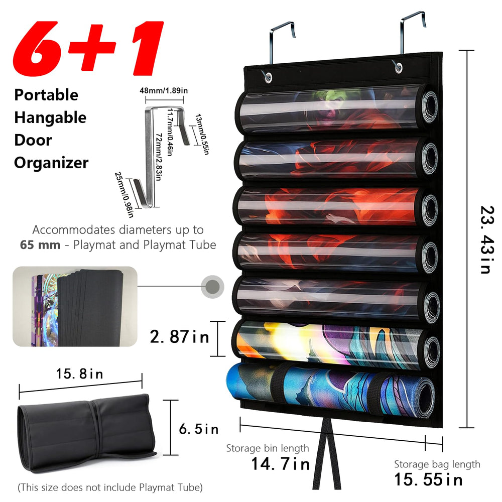 DHRRDE Playmat Tube with two hooks for easy wall hanging