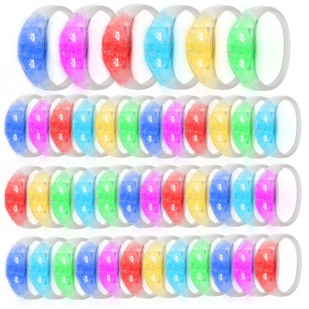 Dhseinat LED bracelets 100-pack for large parties and events.